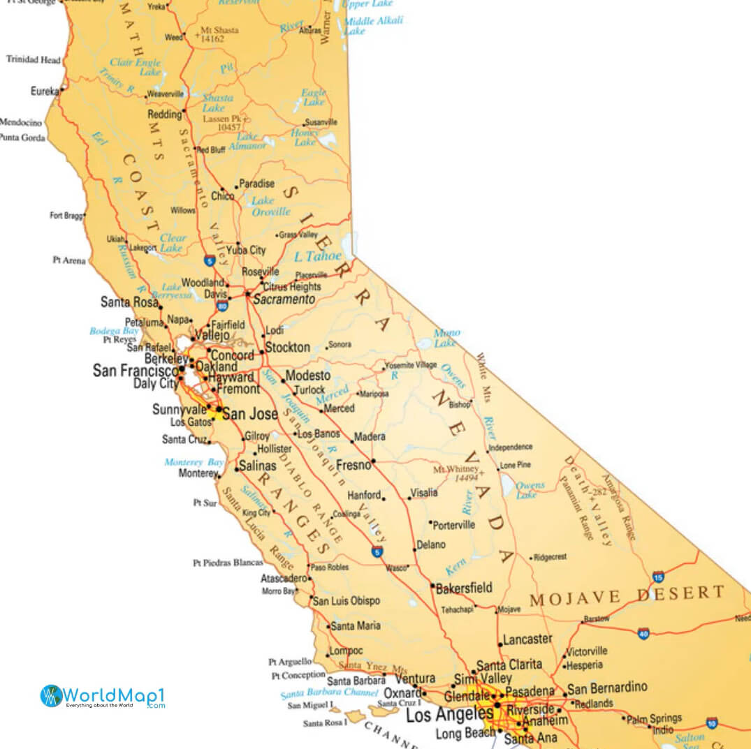 Map of Southern California Cities